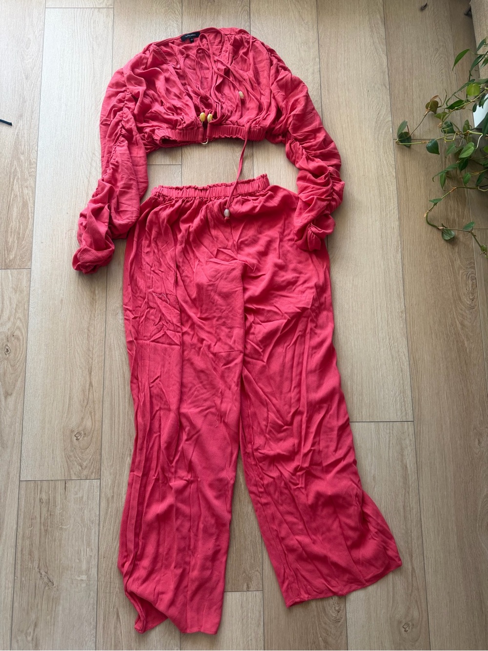 Jluxlabel Berry Island Breeze Pant Set